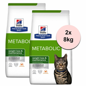 Hills Prescription Diet Feline Metabolic weight loss & maintenance 2x8 kg