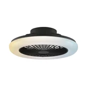 Brilliant -LED Zatemnljivo stropno svetilo z ventilatorjem MONTERO LED/20W/230V črna+DO