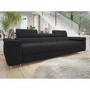 Sofa Comfivo 355 (Poso 135) Crna, 263x102x70cm, Tkanina, GambeNoge: Metal