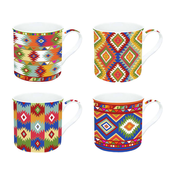 EASY LIFE set 4 skodelic Global Ethnic 8001544096964