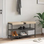 Vidaxl Blazina za klop 2 kos Mikrovlakna Krem Globina 35 cm