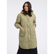 Khaki Womens Light Quilted Coat Pieces Jaylah - Womens