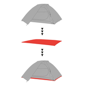 Podlážka ke stanu Hannah GROUNDSHEET 2 graphite II