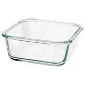 IKEA 365+ Posuda za hranu, kvadrat/staklo, 600 ml