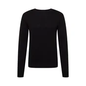 JACK & JONES Muški džemper JJEEMIL KNIT CREW NECK NOOS crni