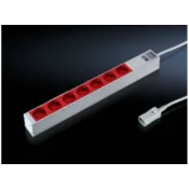 Rittal DK 7240.260 7AC outlet(s) 2m Red,White power extension