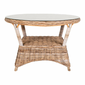 Okrogla vrtna miza iz ratana o 120 cm Larisa – House Nordic