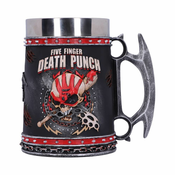 NEMESIS NOW FIVE FINGER DEATH PUNCH TANKARD 15CM