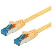 VALUE Value 21.99.1938 RJ45 omrežni kabel\, Patch kabel CAT 6a S/FTP 15.00 m rumena 1 kos, (20420884)