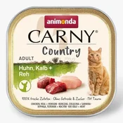 shumee ANIMONDA Carny Country mokra hrana za mačke s telečjimi piščančjimi ikrami 32 x 100 g