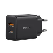BASEUS CUBE PRO glavni punjac USB+Type-C uticnica 30W, PD brzi punjac, CRNA P10111404113-00