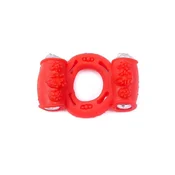 Gardj Europe Prstan – Vibrirajoči penisni obroč Double Red