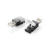 Equip 121163 spojnik za žice RJ-45 Crno, Prozirno