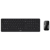 Rapoo Tastatura, Bluetooth, Bežicna, Tamnosiva + Miš, Crni