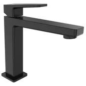 Mešalnik za umivalnik TURSI, (V) 190 mm, črna mat - Črna mat barva - Sapho - TURSI - 72 - Medeninasti - Vzvod - Kvadratni - 190 - 195 - 14