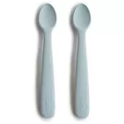 Mushie Silicone Feeding Spoons žlička Powder Blue 2 kos