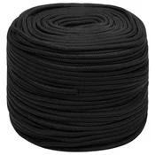 vidaXL Večnamenska uporabna vrv 10 mm 500 m Črna PP