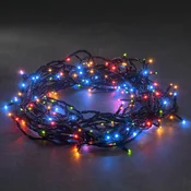 Konstsmide Christmas Barvita LED veriga z 80 lučkami 10,5 m - črna - Plastika