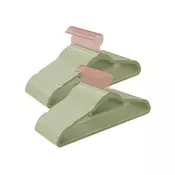 Songmics Obešalniki za oblačila 435x06x225 cm Zeleni
