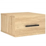 Vidaxl Stenska nočna omarica sonoma hrast 35x35x20 cm