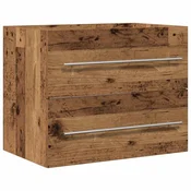 Vidaxl Omarica za umivalnik iz starega lesa 60x38,5x48 cm, inženirski les