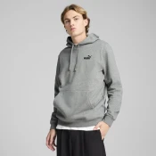 PUMA Essentials Small No. 1 Logo Hoodie Men, Clothing, Medium Gray Heather, XS