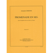 GHIDONI:PROMENADE EN MI b FOR SAXOPHONE ALTO (OU TENOR) AND PIANO