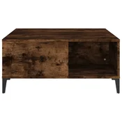 Stolic za kavu boja hrasta 80 x 80 x 36,5 cm konstruirano drvo