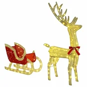 Reindeer vuce saonice Topla bijela 151 x 28 x 128,5 cm tkanina