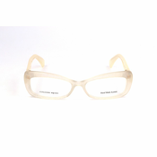 NEW Okvir za očala ženska Alexander McQueen AMQ-4203-K6V Bež Rumena