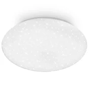 Brilo LED stropna svetilka Verb z učinkom zvezdnega neba bela O 48,5 cm