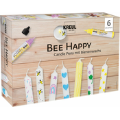 Kreul Candle Pen Bee Happy Set kartuša za nalivno pero 6 kos.