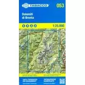 Tabacco Wandern Dolomiti Brenta 1:25000
