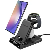 SwanScout 25W USB-C 3v1 hitra polnilna postaja za Samsung, črna