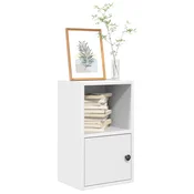 shumee vidaXL Polica, bela, 31x24x52 cm, material na osnovi lesa