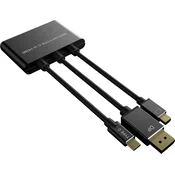 ROLINE Roline Mini-DisplayPort / HDMI adapterski kabel mini DisplayPort vtič\, HDMI-A vtičnica 0.15 m črna 12.03.3139 DisplayPort kabel, (20419052)