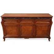 Casa Padrino luxury baroque sideboard brown - Magnificent solid wood cabinet with 3 drawers and 3 doors - Luxury furniture in the baroque style - Baroque furniture - Noble & Magnificent
