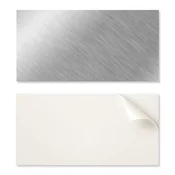 shumee Samolepilne PVC stenske ploščice s kovinsko teksturo 10x40x20 cm