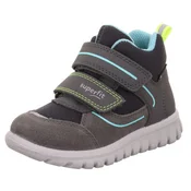 SUPERFIT Copatki za prve korake SPORT7 MINI turkizna / temno siva / črna