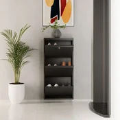 HANAH HOME Ormar za cipele Locking 3 Piece Metal Anthracite