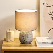 Namizna svetilka Pauleen PLAYFUL GLIMMER, bež, višina 35 cm - Dnevna soba/jedilnica - Mladostno bivanje - rjava, bež - Tkanine/tekstil