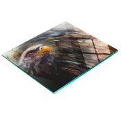shumee Dekorativna kuhinjska steklena deska za rezanje in serviranje Eagle 60x52 cm