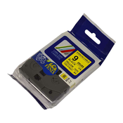 Fenix TZ-FX621 RUMEN trak - ČRN izpis (TZeFX621), 9mm trak, dolžine 8m, laminated, z močnejšim lepilom za označevanje kablov