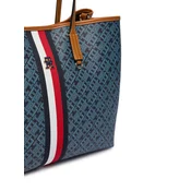 Tommy Hilfiger Ročna torba Th Monoplay Satchel Corp AW0AW19516 Mornarsko modra