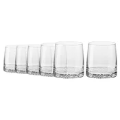 Set of 6 whisky glasses, crystalline glass, 370 ml, Fjord - Krosno