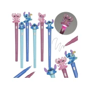 Disney DISNEY Stitch SVETLEČE gelsko pero, modro črnilo, šola, pero s figuro