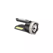 LED punjiva baterijska lampa 2xLED/3W/5V 210 lm 1200 mAh crna