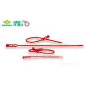 Ponovno zapiralna kabelska vezica SapiSelco CLICK 240x3,8 mm, rdeča (1 pak/100 kos) [CLT.10.2116R