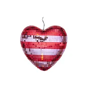 Božični okrasek Rice Large Heart Disco Ball