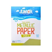 Dekorativni papir A4 kovinsko svetlo zelene barve 250 g, komplet 10 kosov